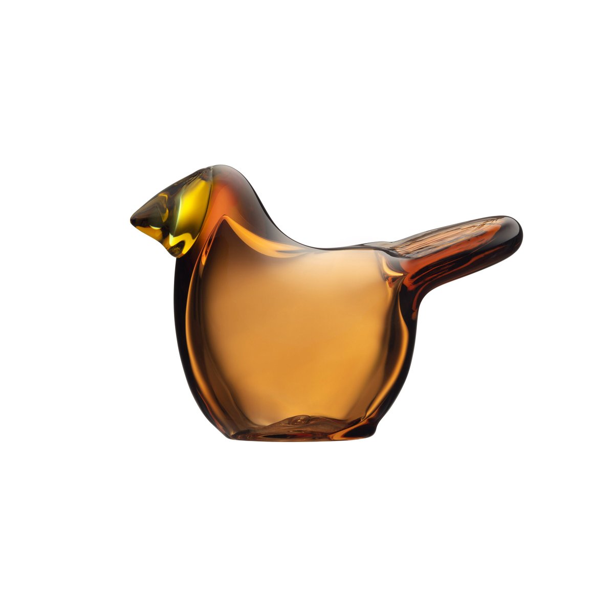 Iittala Birds by Toikka flugsnappare Koppar-citron | Skandinavisk Design | Konstglas | Orange