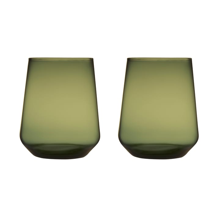 Essence dricksglas 35 cl 2-pack, Mossgrön Iittala