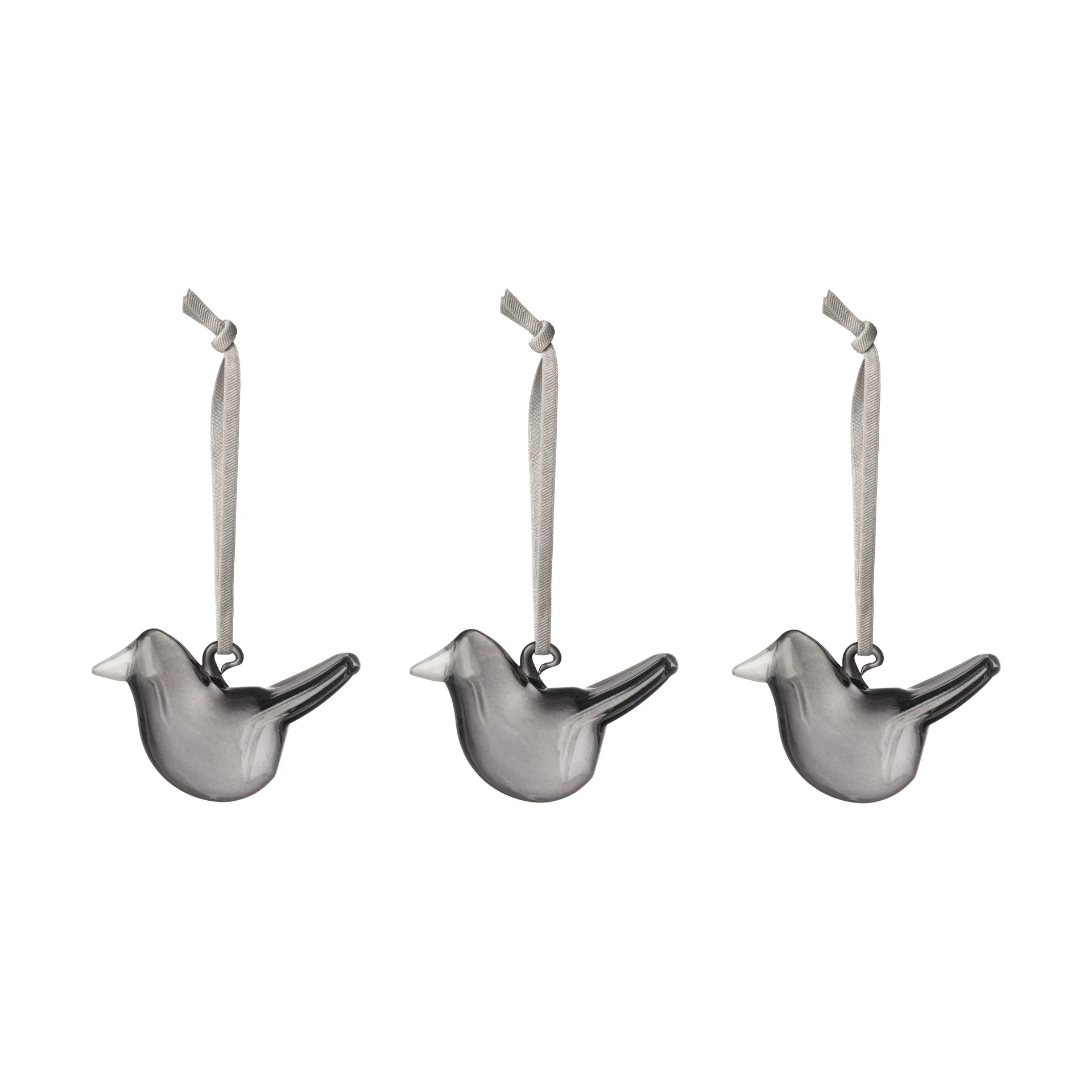 Iittala glasfågel 3-pack, Grå Iittala