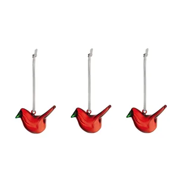 Iittala glasfågel - Röd, 3-pack - Iittala