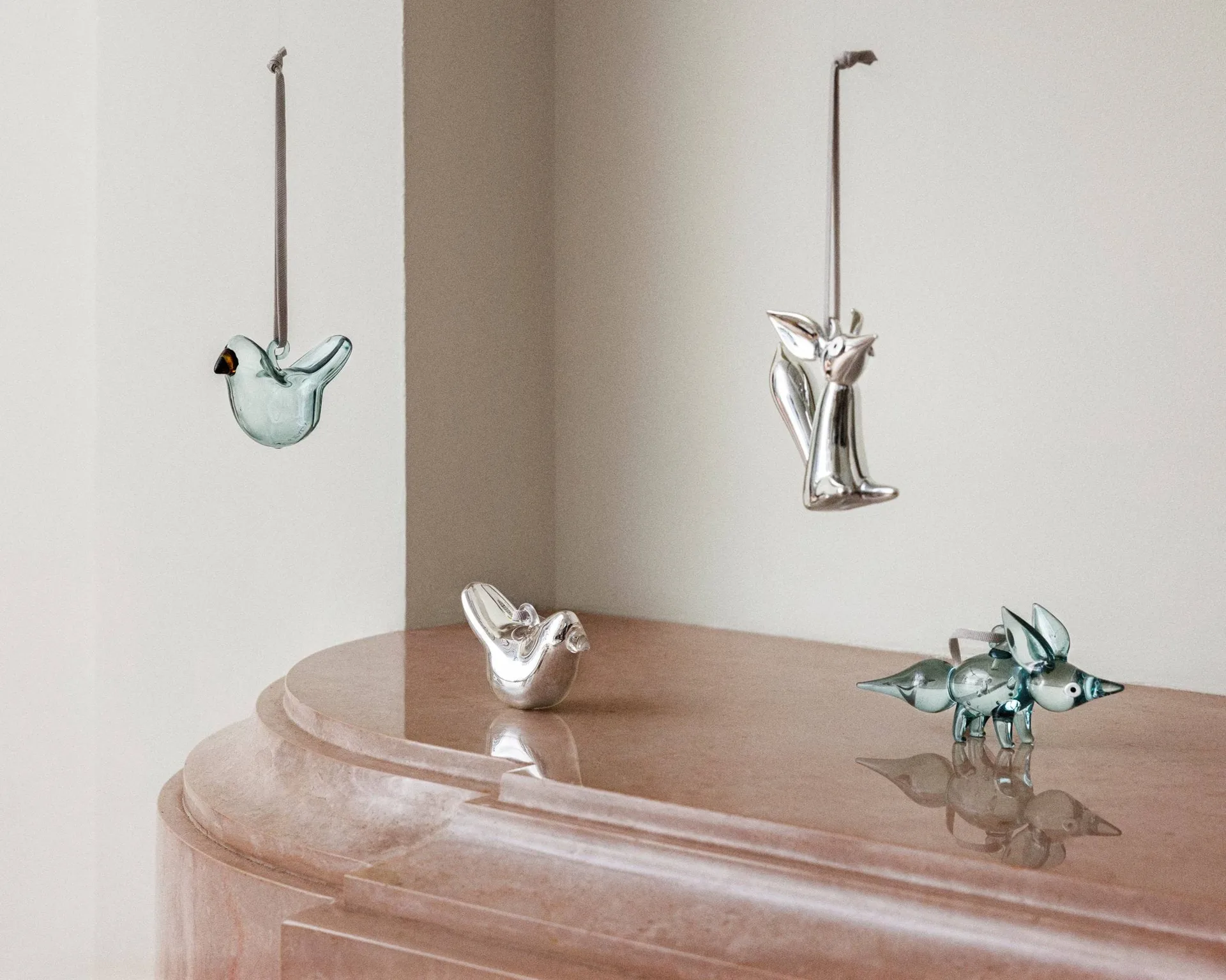 Iittala glasfågel, Spegel, mini, 3-pack Iittala