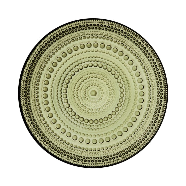 Kastehelmi assiett Ø17 cm - mossgrön - Iittala