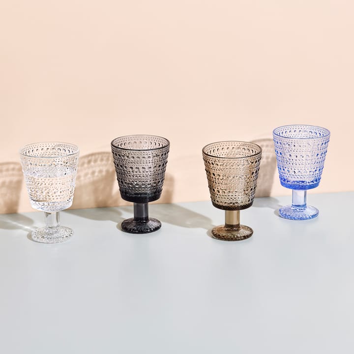 Kastehelmi dricksglas på fot 26 cl 2-pack - Linne - Iittala