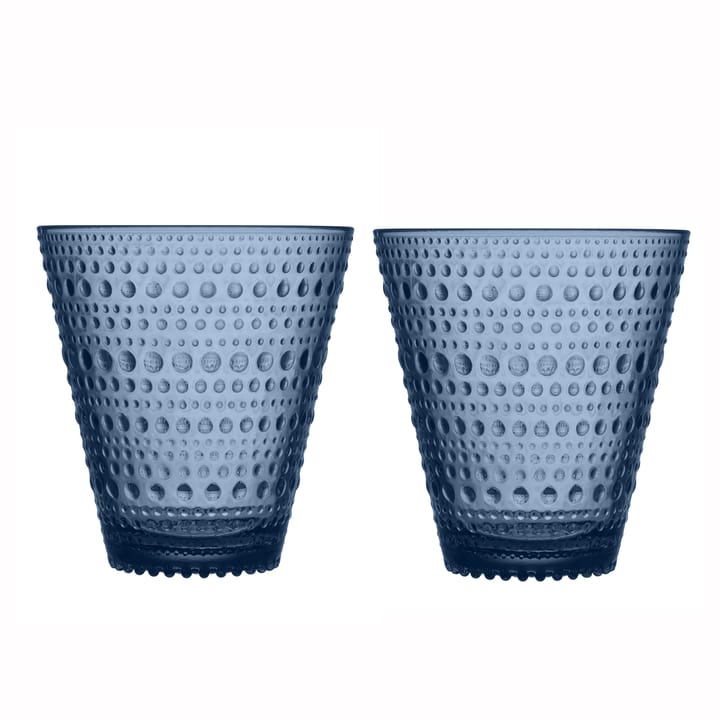 Kastehelmi glas 30 cl 2-pack - regn (blå) - Iittala