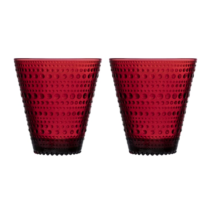 Kastehelmi glas 30 cl 2-pack - Tranbär (röd) - Iittala