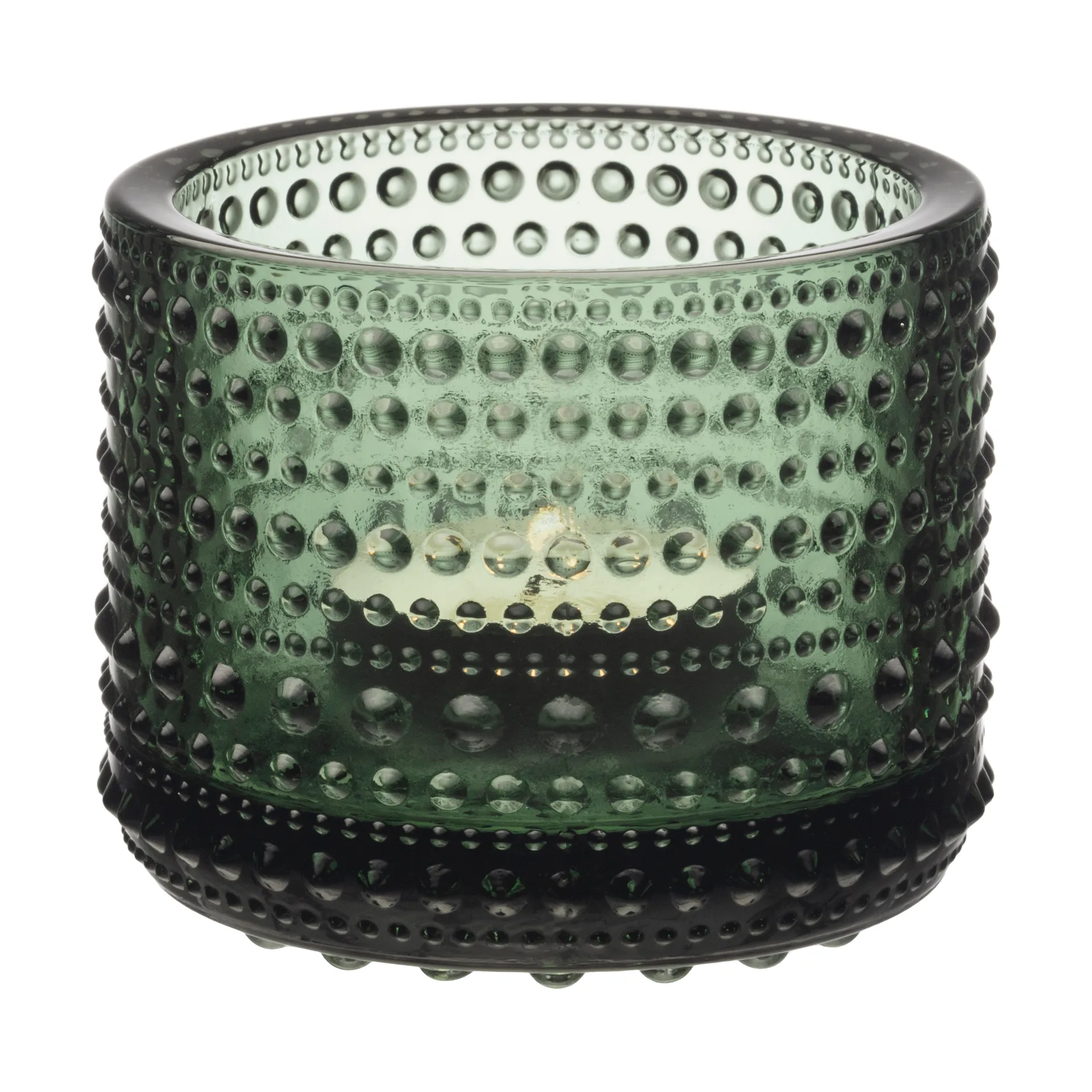 Kastehelmi ljuslykta 64 mm, Tallgrön Iittala