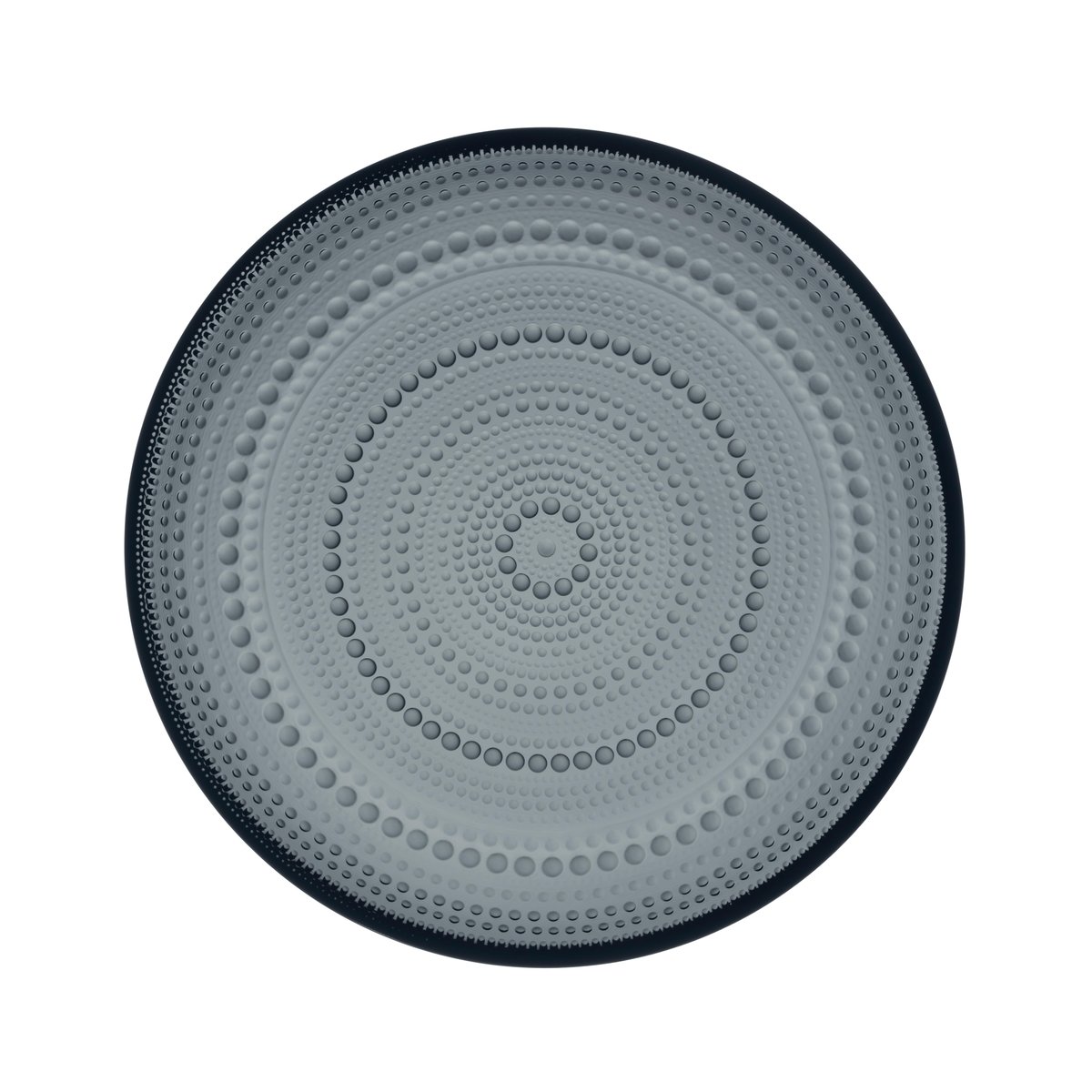 Iittala Kastehelmi tallrik liten 24,8 cm Mörkgrå | Skandinavisk Design | Assietter | Grå