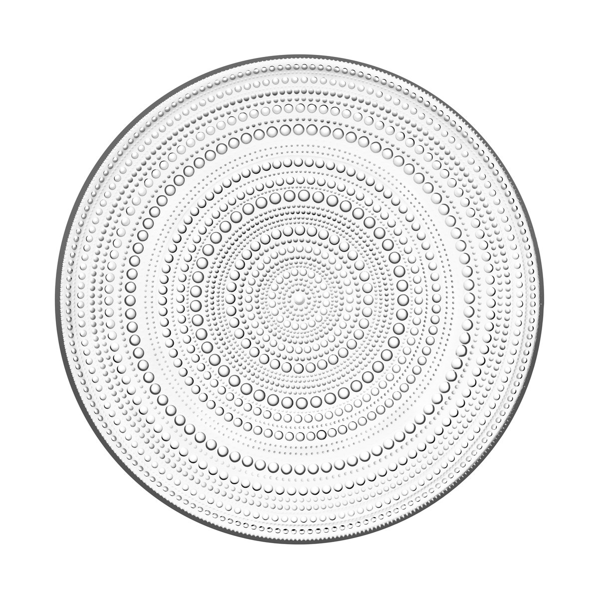Iittala Kastehelmi tallrik stor 31,5 cm klar | Skandinavisk Design | Mattallrikar | Transparent