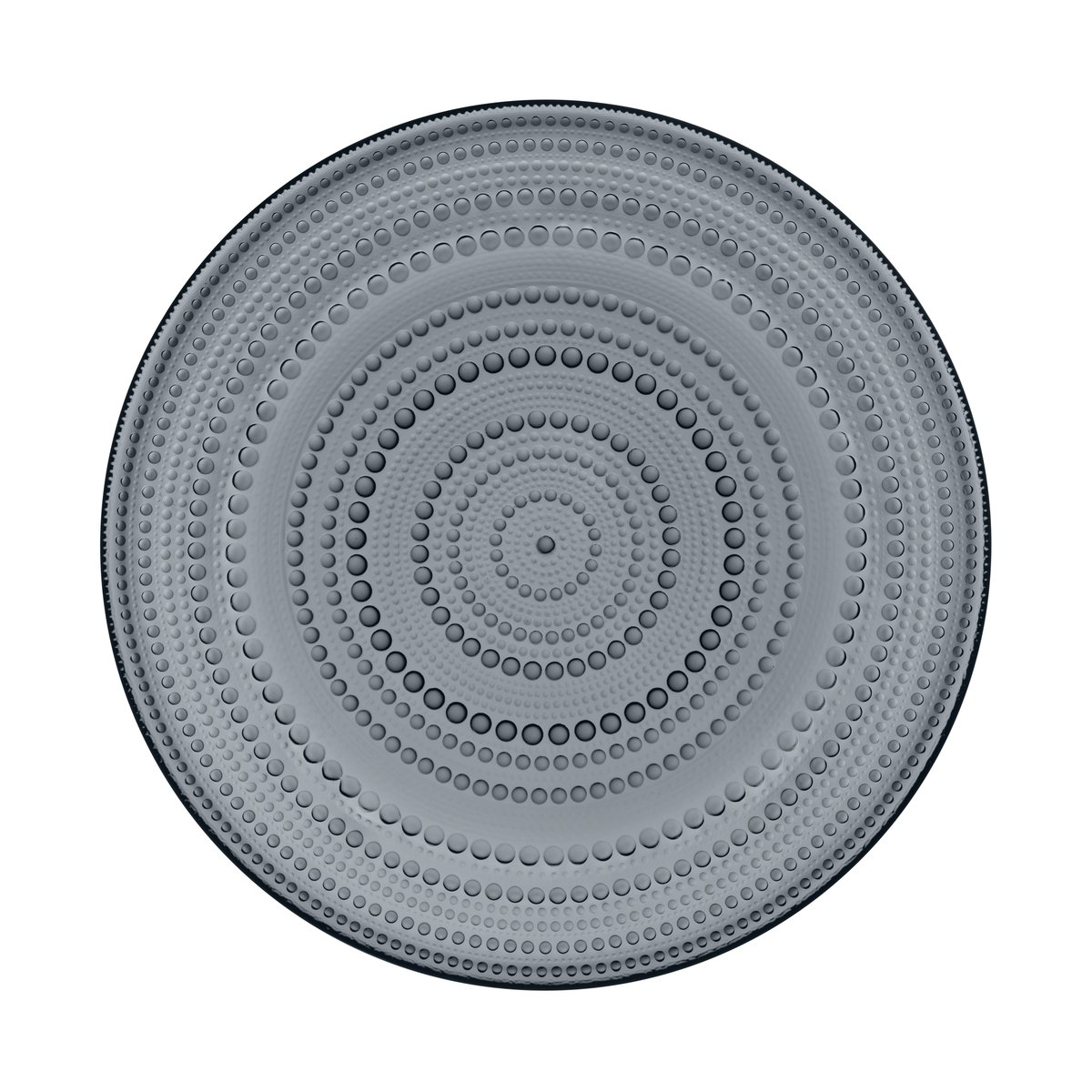 Iittala Kastehelmi tallrik stor 31,5 cm Mörkgrå | Skandinavisk Design | Mattallrikar | Grå