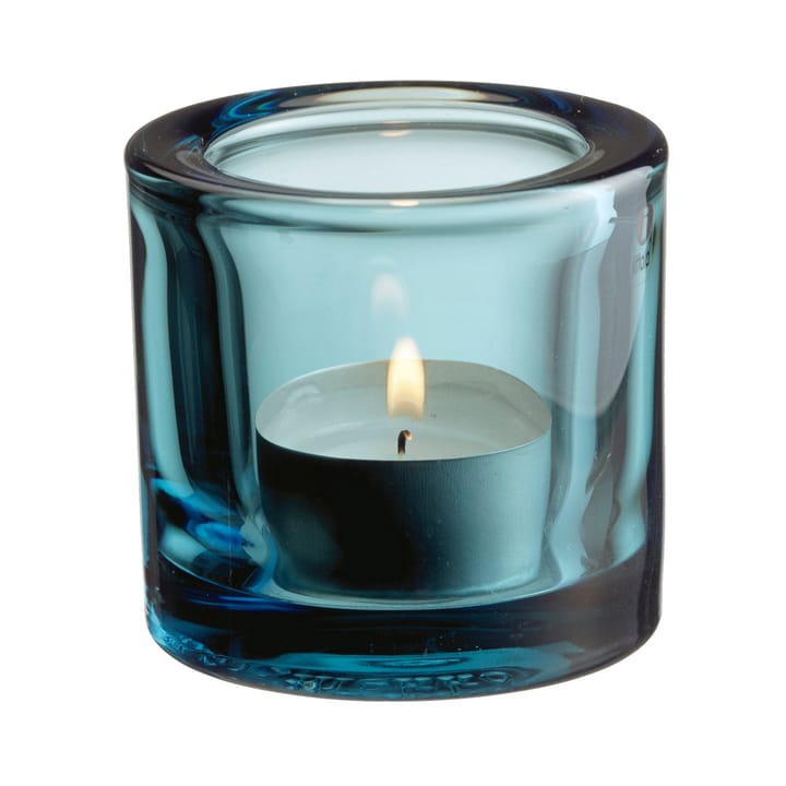 Kivi ljuslykta - havsblå - Iittala
