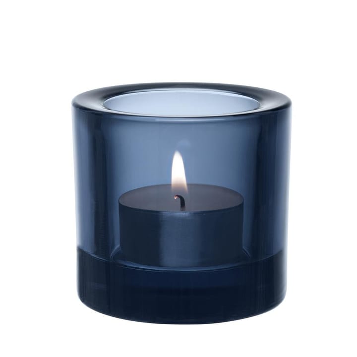 Kivi ljuslykta - regn (blå) - Iittala