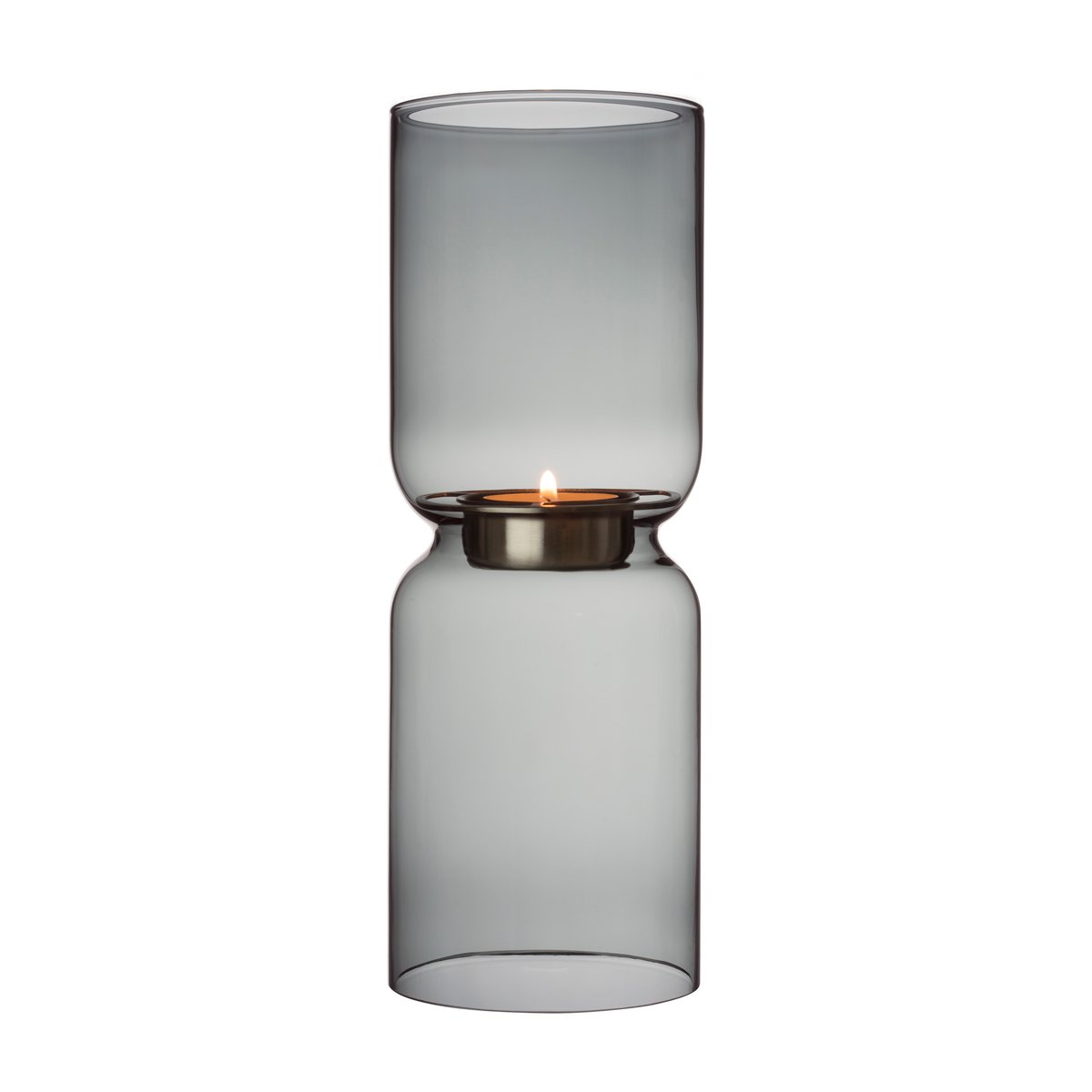 Iittala Lantern ljuslykta 25 cm Mörkgrå | Skandinavisk Design | Ljuslyktor & Ljusfat | Grå