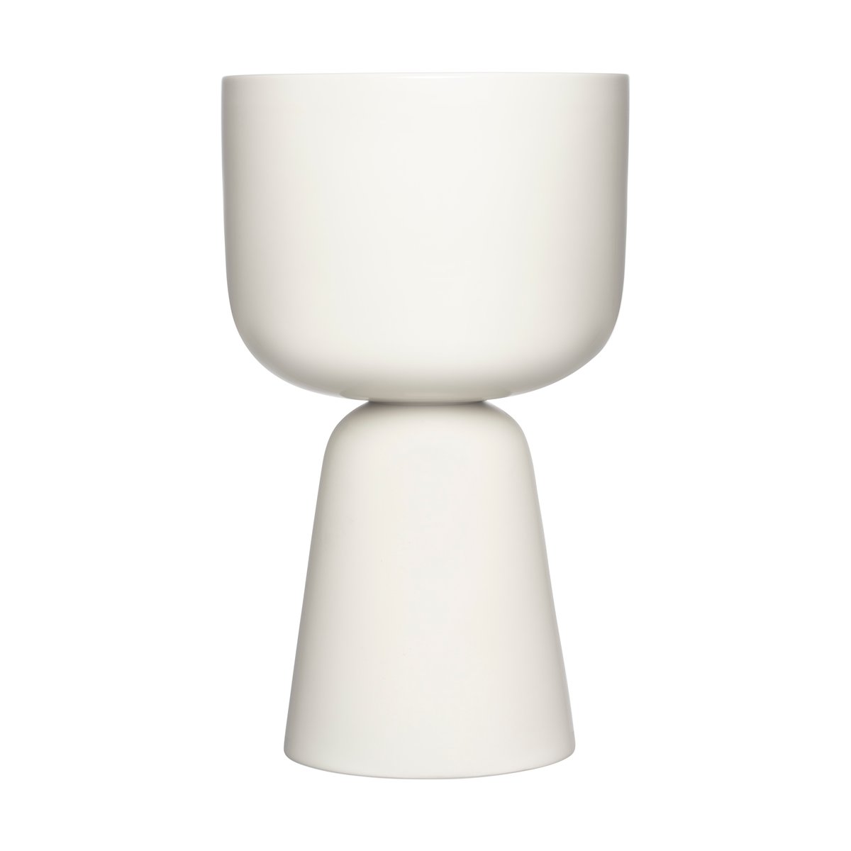 Iittala Nappula kruka 24,5x40 cm Vit | Skandinavisk Design | Krukor | Vit