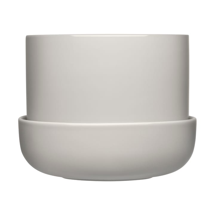 Nappula kruka med fat Ø17 cm h13 cm - Ljusgrå - Iittala