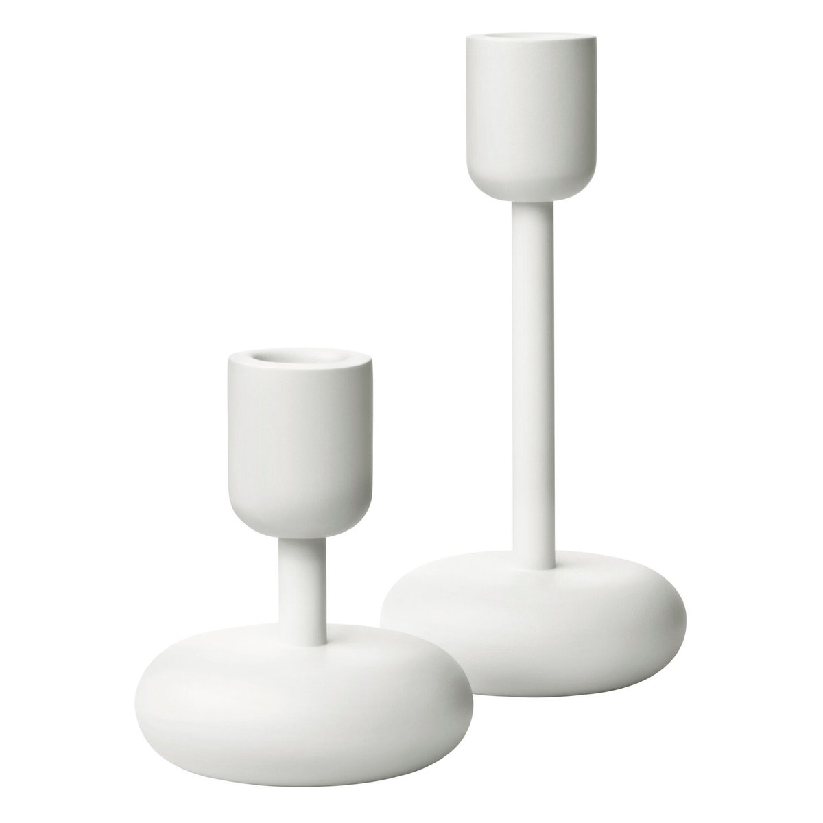 Iittala Nappula ljusstake set Vit | Skandinavisk Design | Ljusstakar | Vit