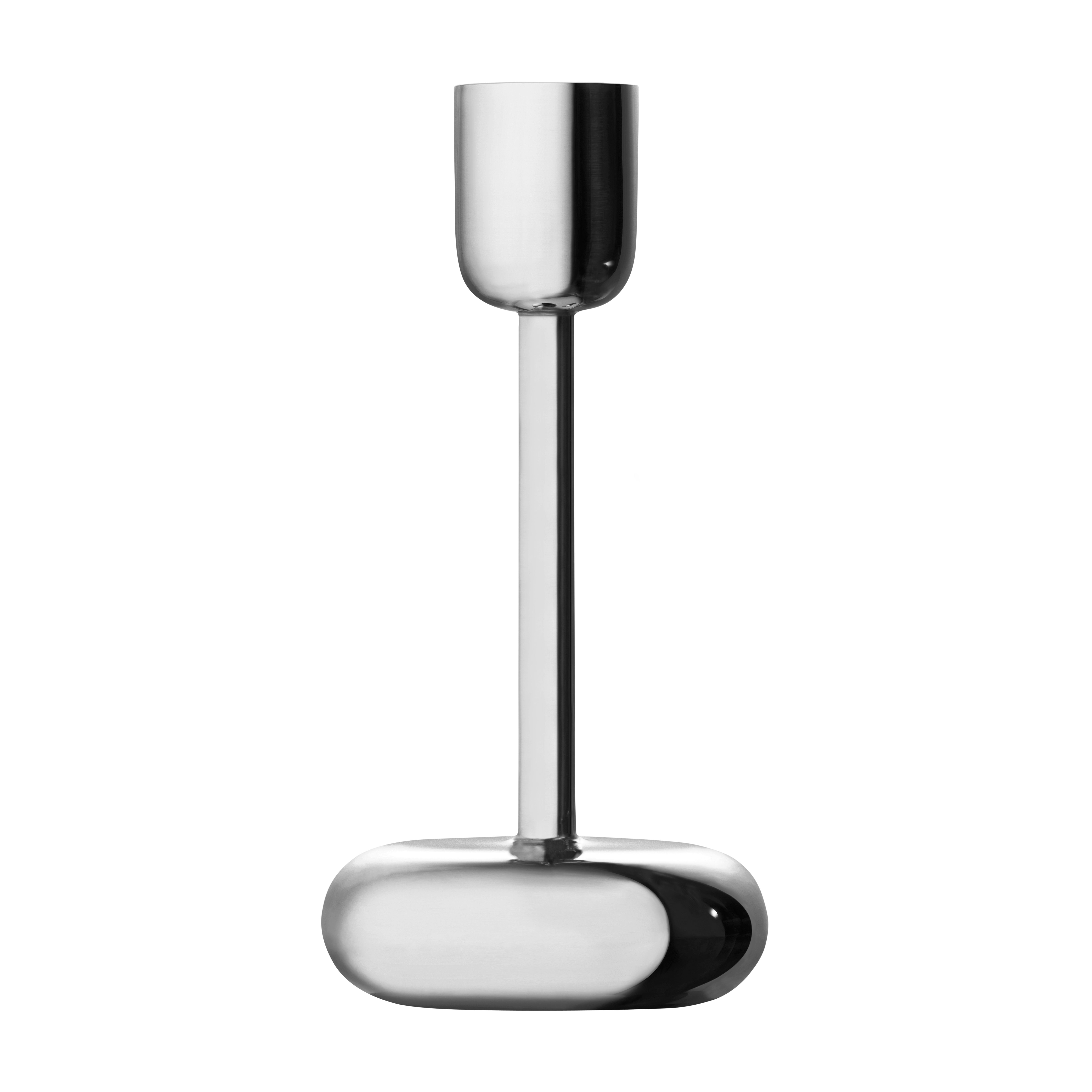 Nappula ljusstake stål, stor 183 mm
