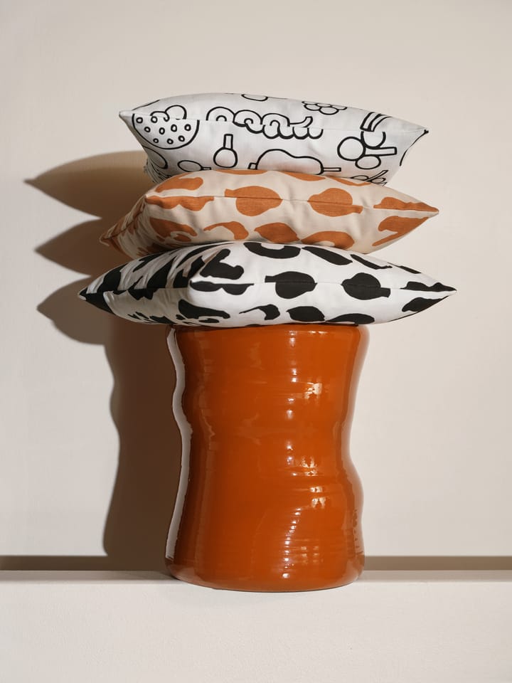 Oiva Toikka Cheetah kuddfodral 47x47 cm, Svart Iittala