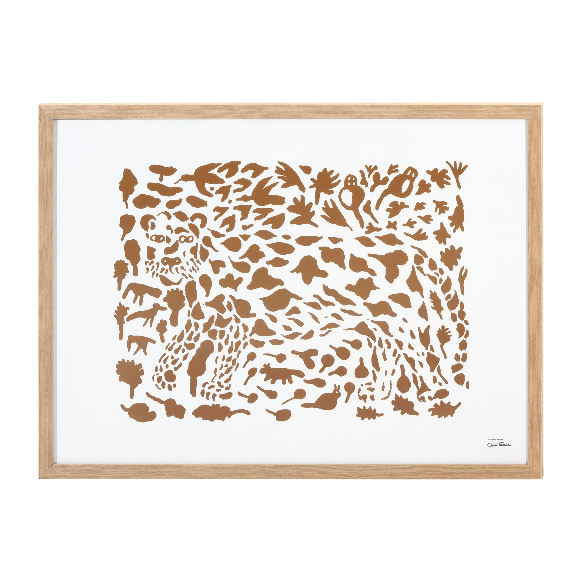 Oiva Toikka Cheetah poster brun, 50x70 cm Iittala