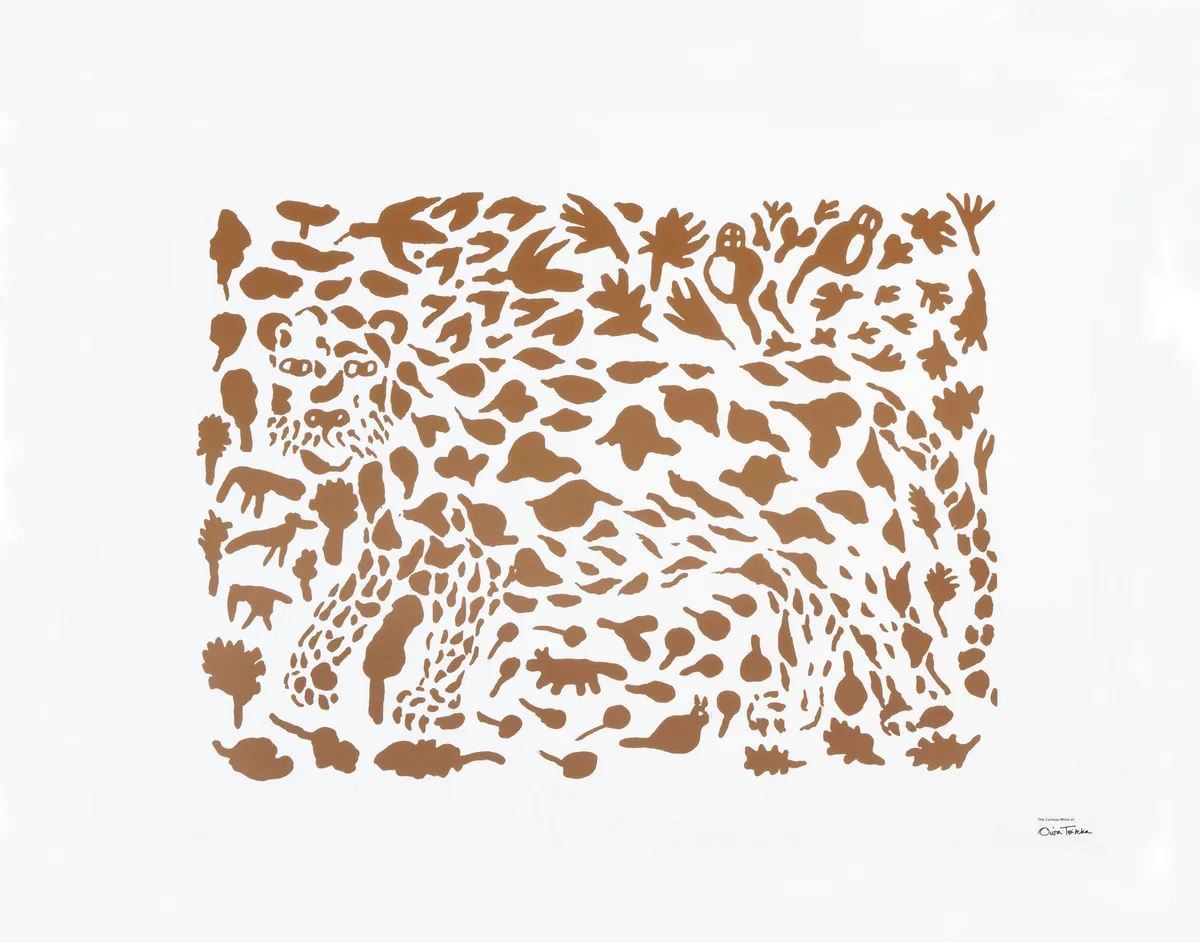 Iittala Oiva Toikka Cheetah poster brun 50x70 cm