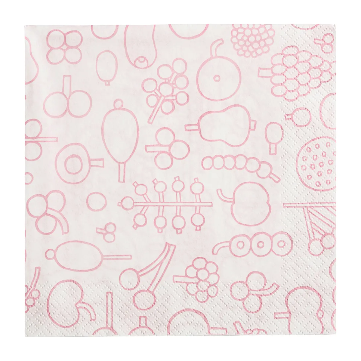 Iittala Oiva Toikka Frutta servett 33x33 cm 20-pack Rosa