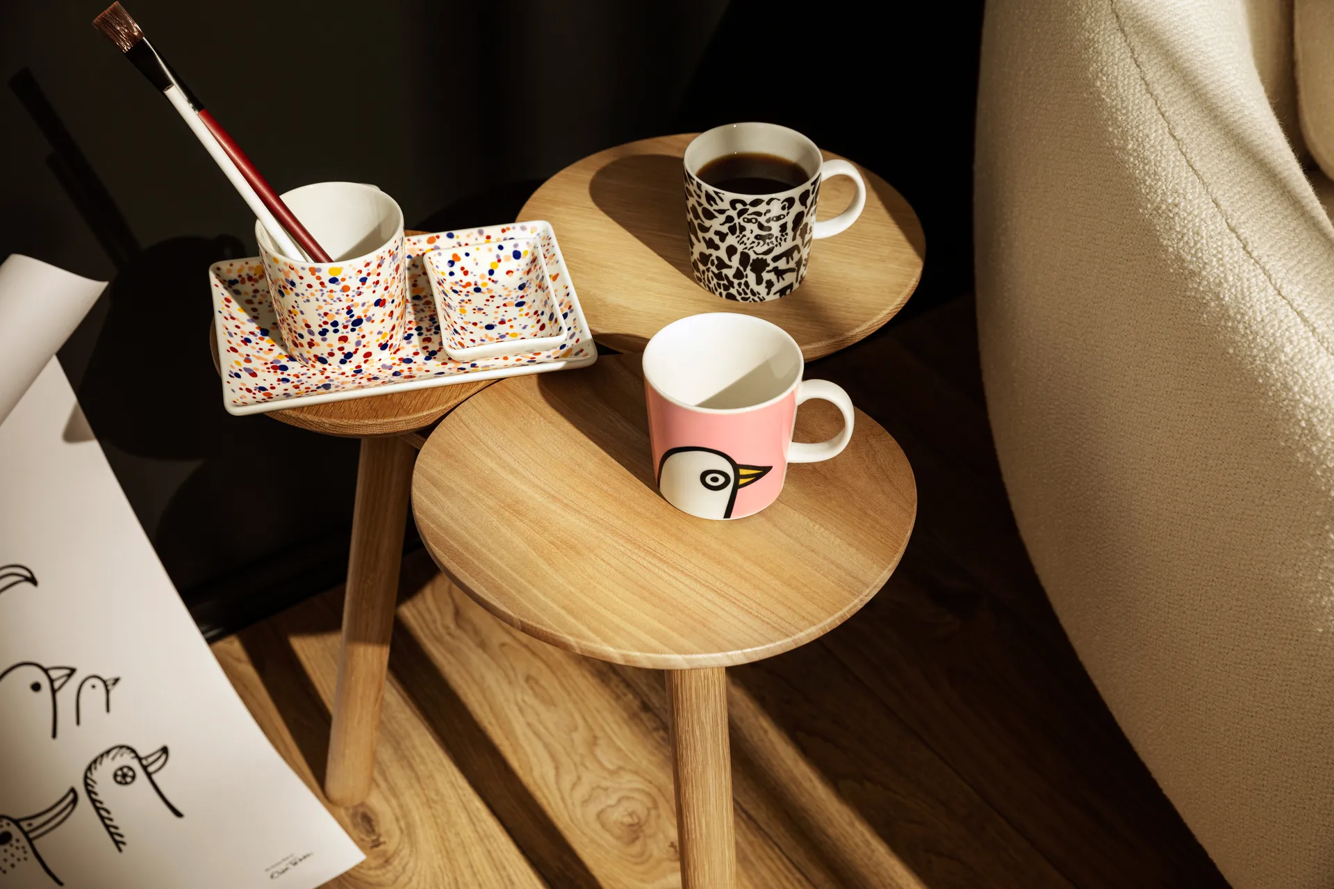 Oiva Toikka Helle A5 tallrik 15x21 cm, Ametist Iittala