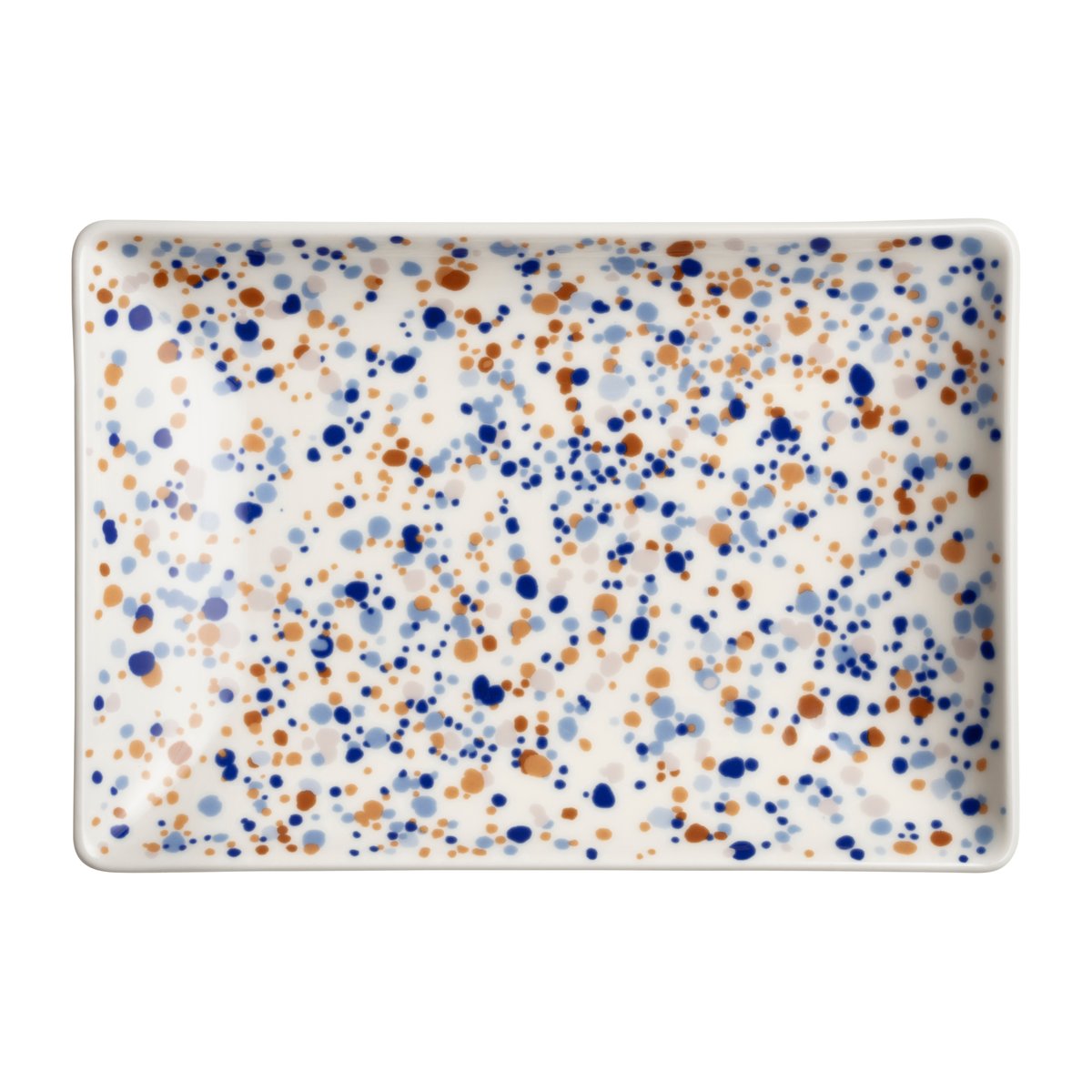 Iittala Oiva Toikka Helle A5 tallrik 15x21 cm Blå-brun