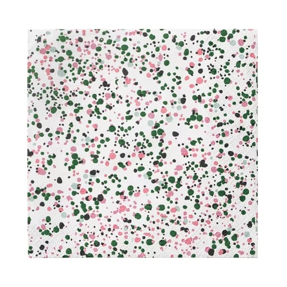 Oiva Toikka Helle servett 33x33 cm 20-pack - Rosa-grön - Iittala