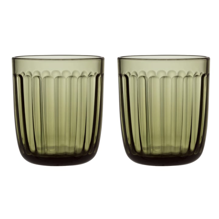 Raami dricksglas 2-pack - Mossgrön - Iittala