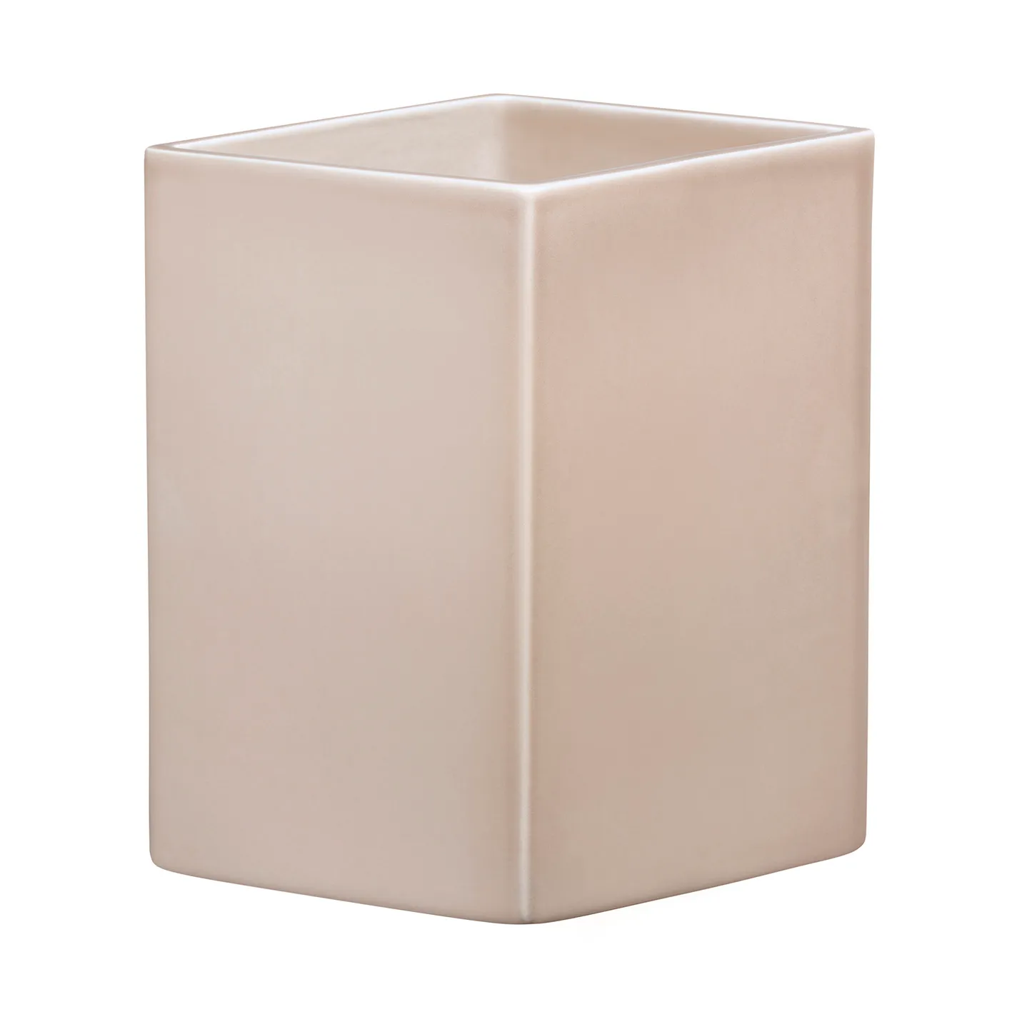 Ruutu keramikvas 225 mm, Beige Iittala