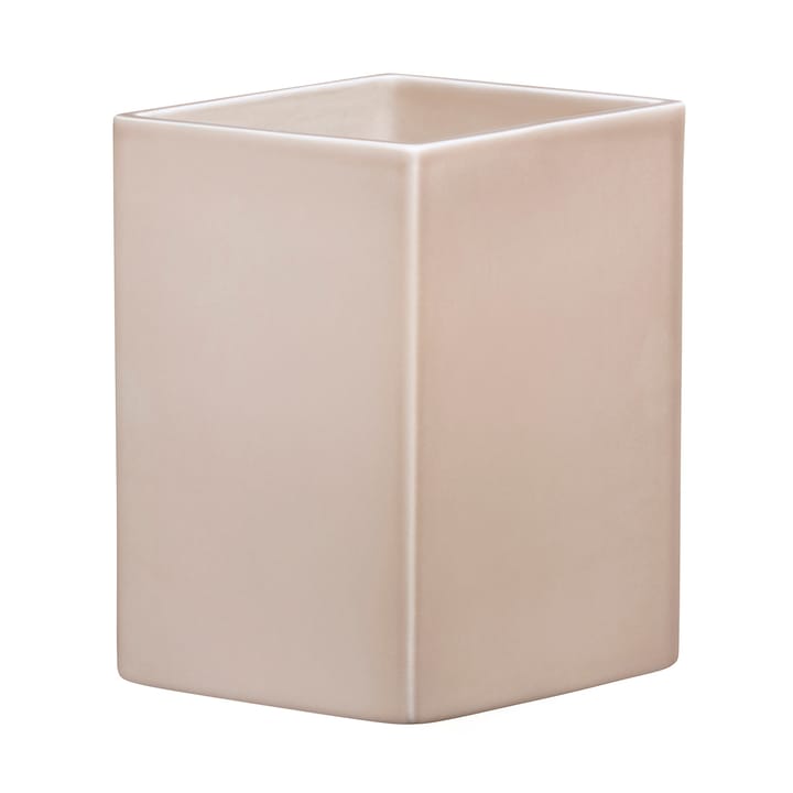 Ruutu keramikvas 225 mm - Beige - Iittala