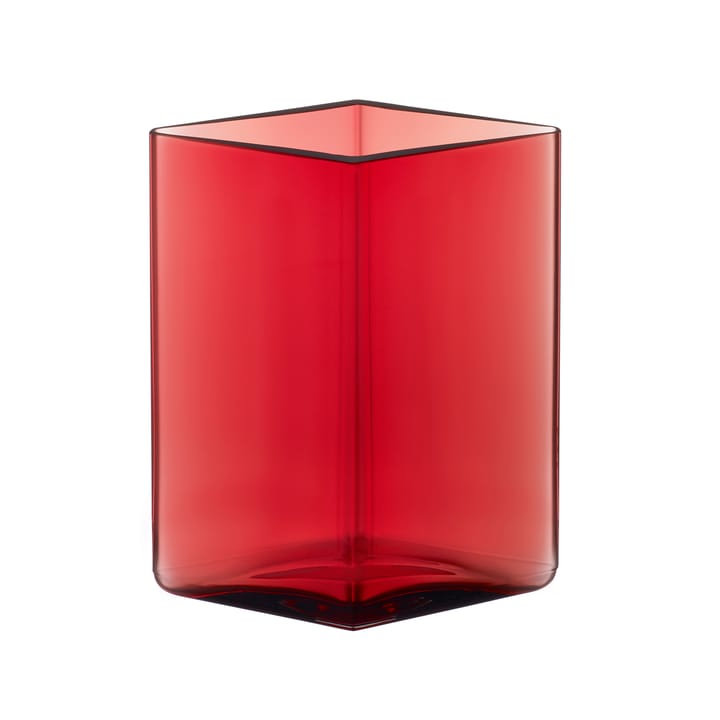 Ruutu vas 11,5 x 14 cm - tranbär (röd) - Iittala