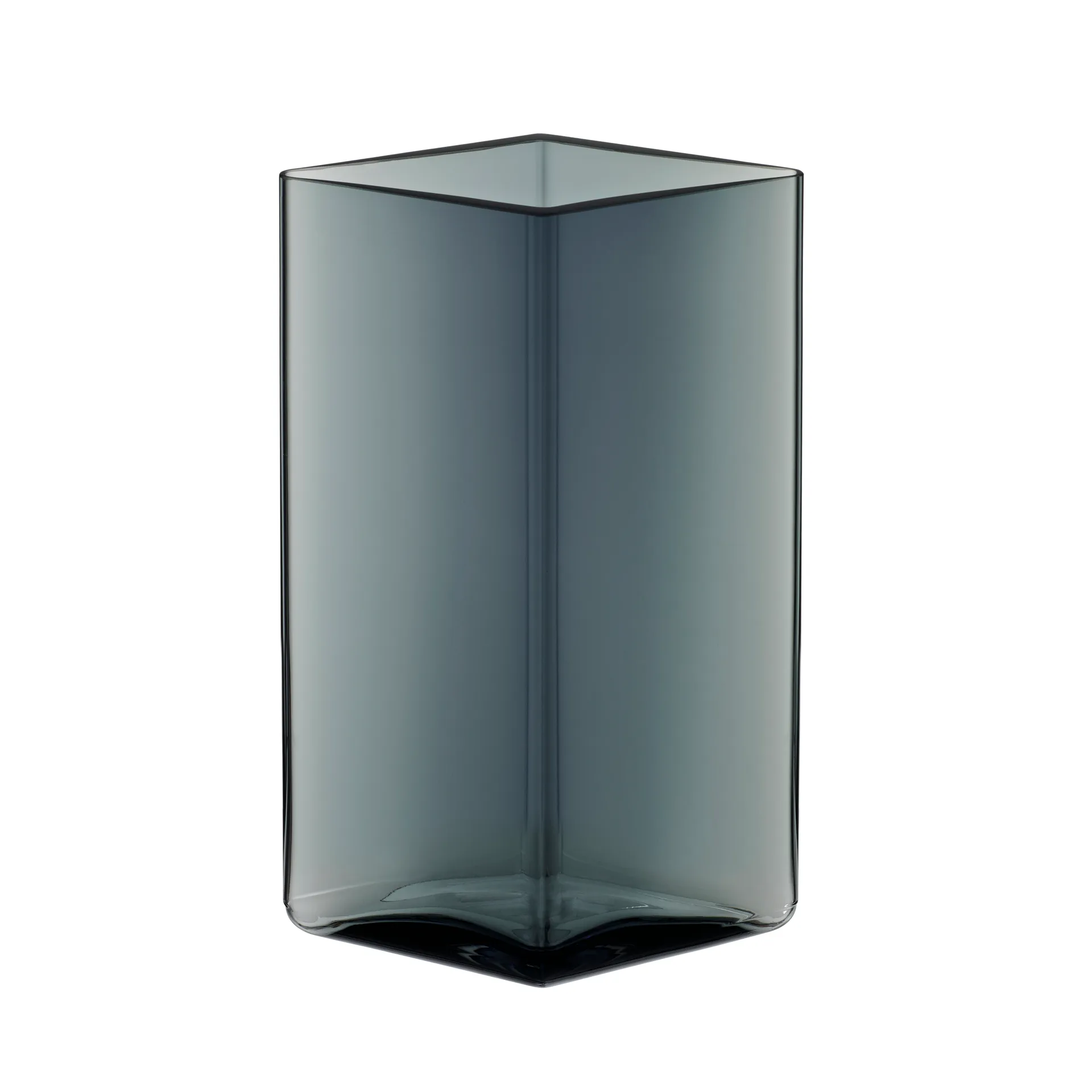 Ruutu vas 11,5 x 18 cm, grå Iittala