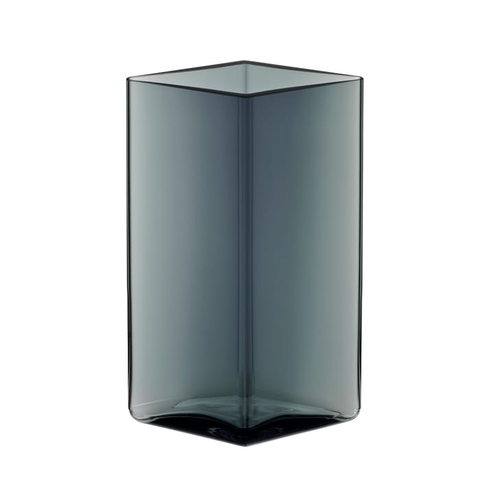 Ruutu vas 11,5 x 18 cm, grå Iittala