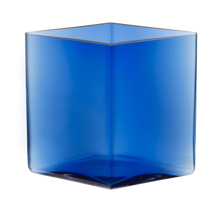 Ruutu vas 20,5 x 18 cm - Ultramarinblå - Iittala