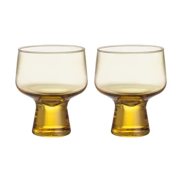 Solare glas på fot 29 cl 2-pack - Eldgul - Iittala