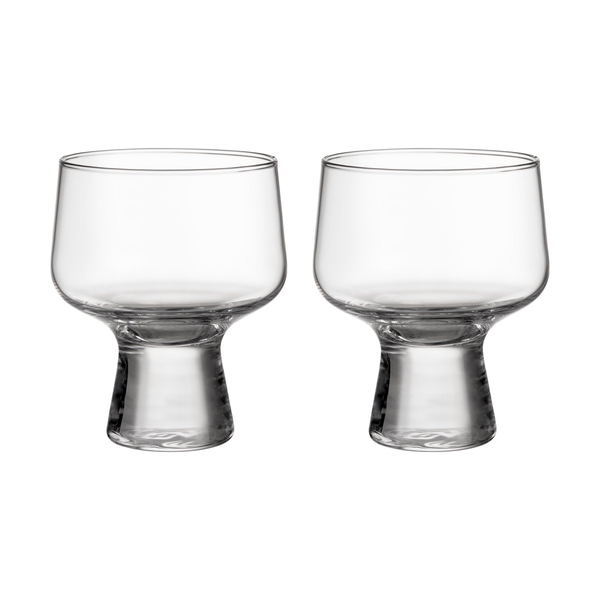 Iittala Solare glas på fot 29 cl 2-pack Klar | Skandinavisk Design | Dricksglas | Transparent