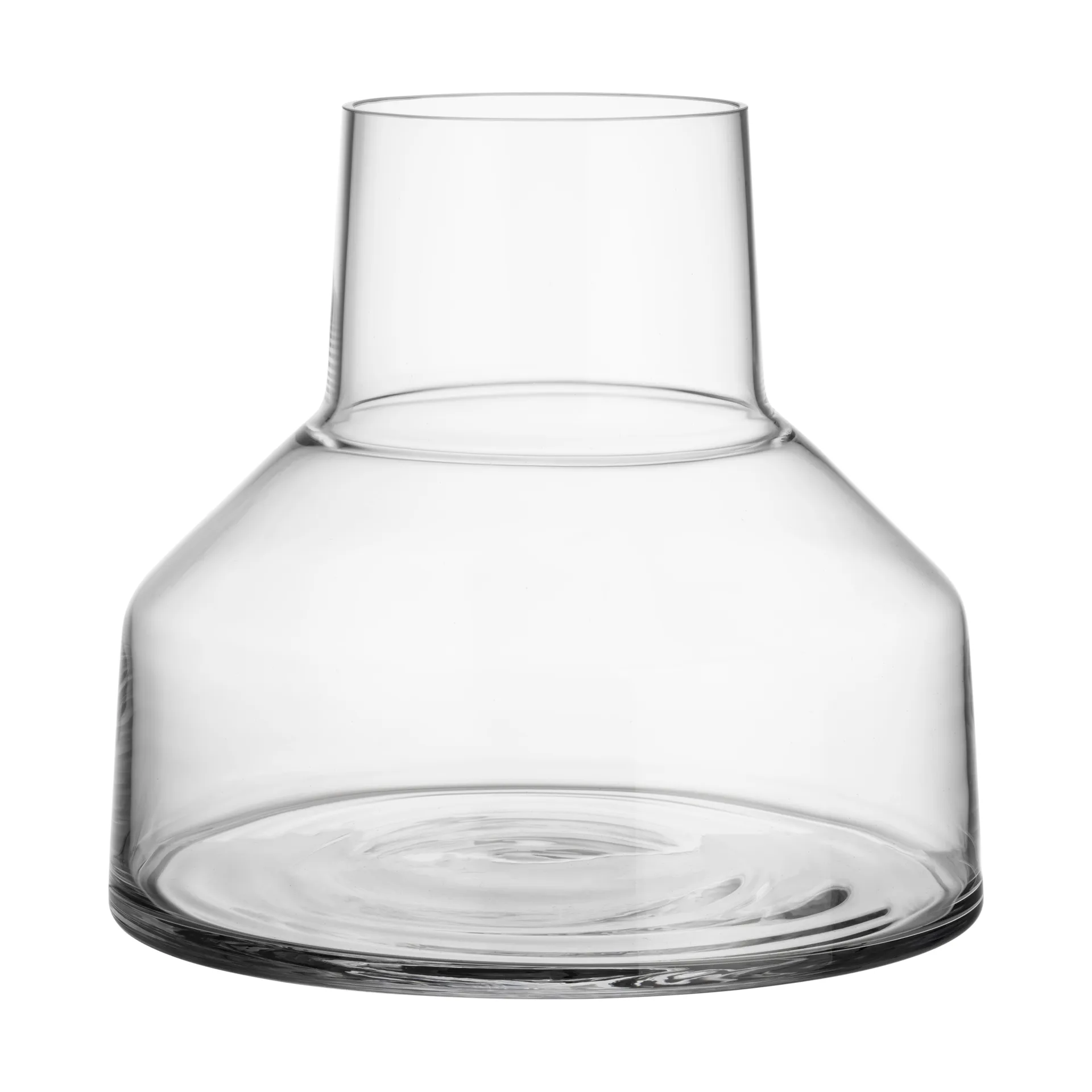Solare vas låg 20xØ22 cm, Klar Iittala