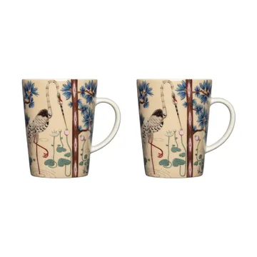Taika mugg 40 cl 15-årsjubileum 2-pack - Linne - Iittala