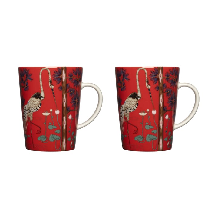 Taika mugg 40 cl 15-årsjubileum 2-pack, Röd Iittala