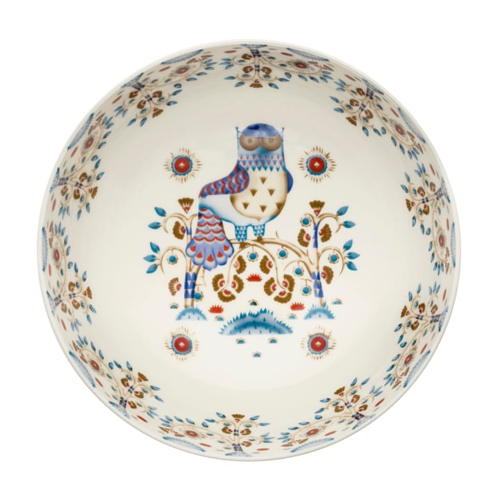 Taika serveringsskål - vit mönstrad - Iittala
