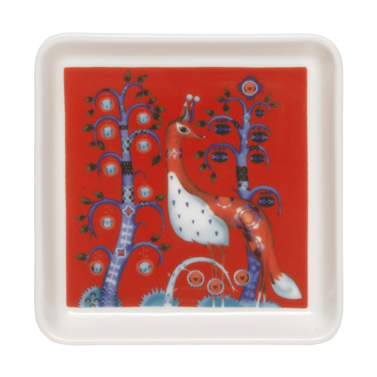 Iittala Taika tallrik 12x12 cm Röd | Skandinavisk Design | Mattallrikar | Röd
