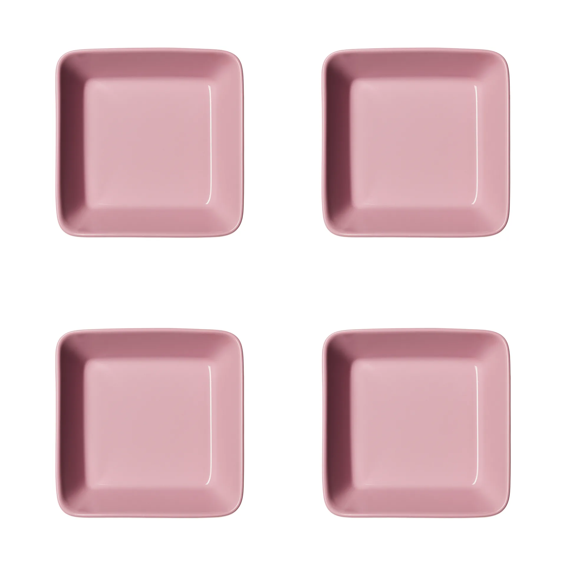 Teema tallrik fyrkantig, Ros, 12x12 cm 4-pack Iittala