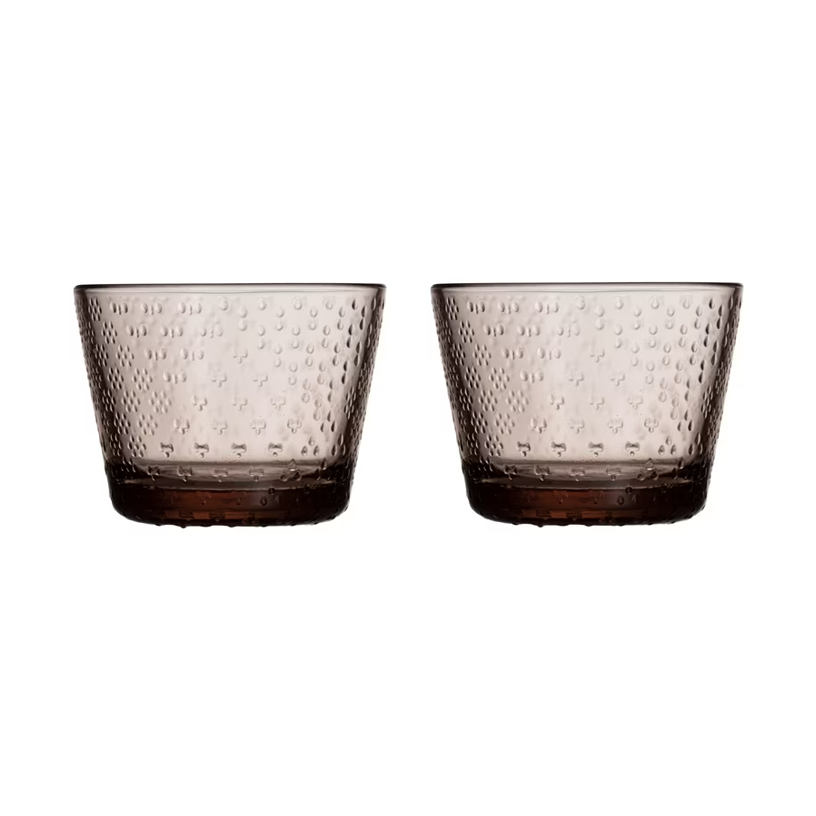 Iittala Tundra dricksglas 16 cl 2-pack Linne | Skandinavisk Design | Dricksglas | Beige
