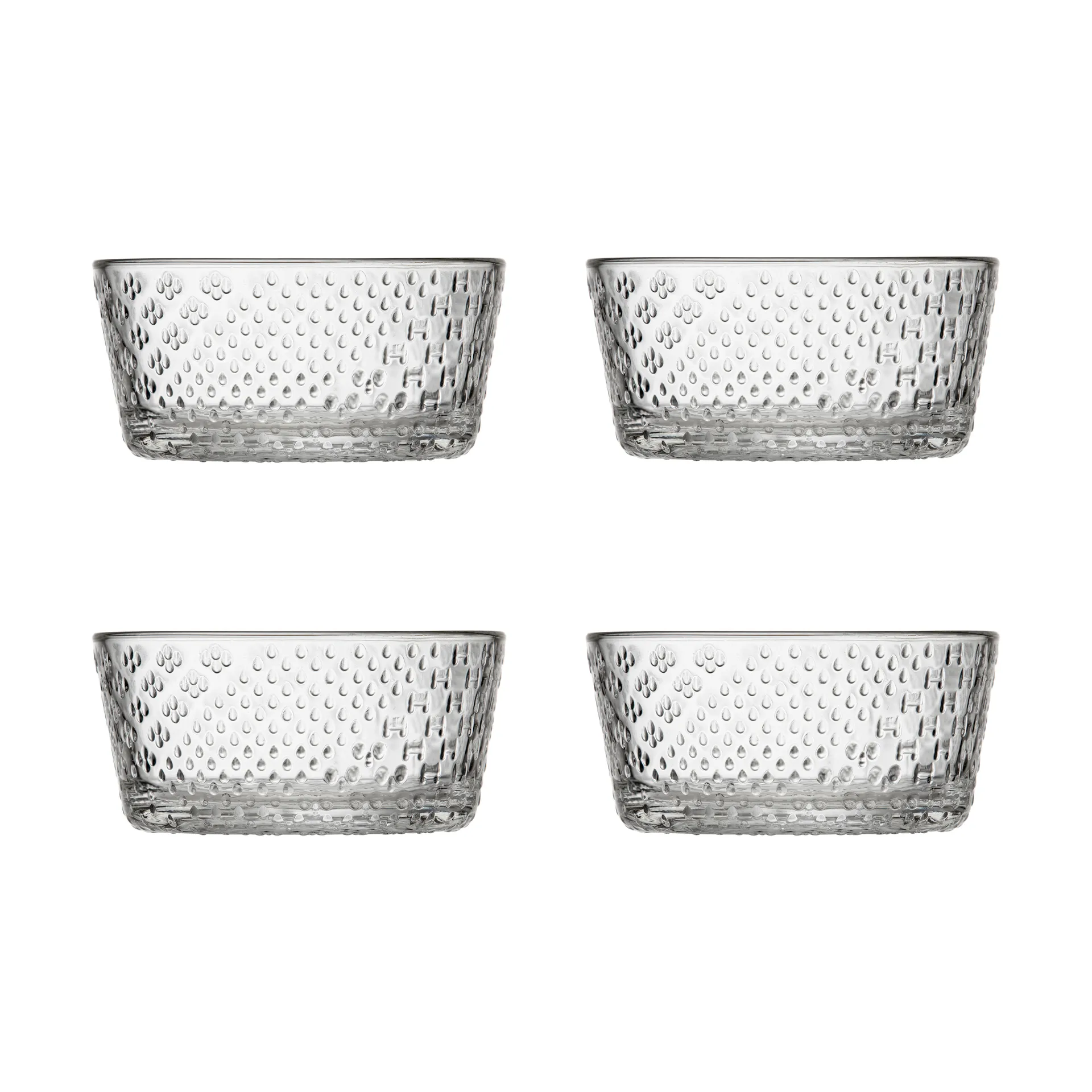 Tundra skål 25 cl 4-pack, Klar Iittala