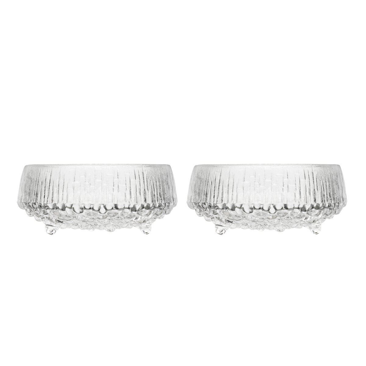 Iittala Ultima Thule skål liten 2-pack klar | Skandinavisk Design | Frukostskålar | Transparent
