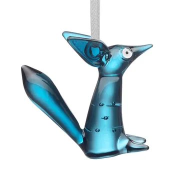 Vulpes glasdekoration 8 cm - Stålblå - Iittala