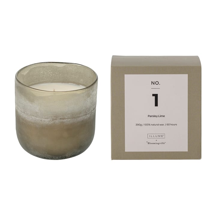 NO. 1 Parsley Lime doftljus - 390 g + Giftbox - Illume x Bloomingville