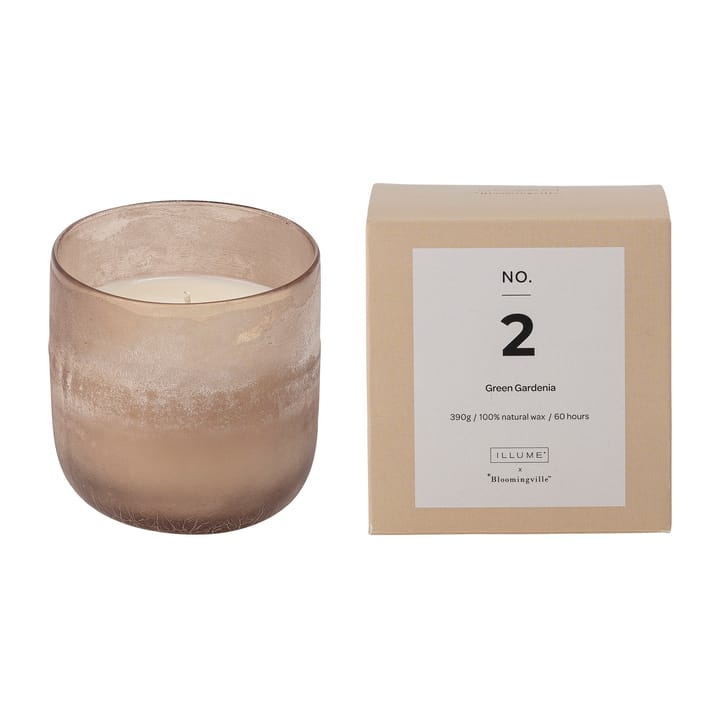 NO. 2 Green Gardenia doftljus - 390 g + Giftbox - Illume x Bloomingville