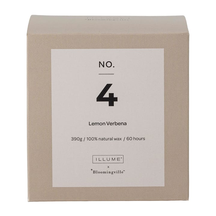 NO. 4 Lemon Verbena doftljus - 390 g + Giftbox - Illume x Bloomingville