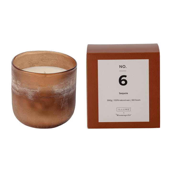 NO. 6 Sequoia doftljus - 390 g + Giftbox - Illume x Bloomingville
